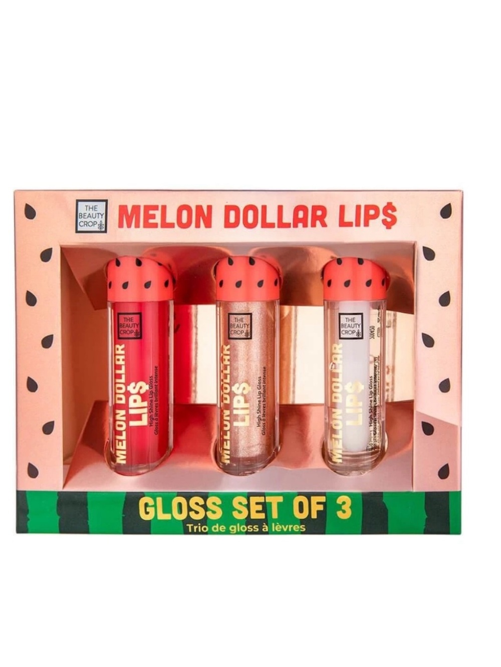 The Beauty Crop Melon Dollar Lips Gloss Set of 3